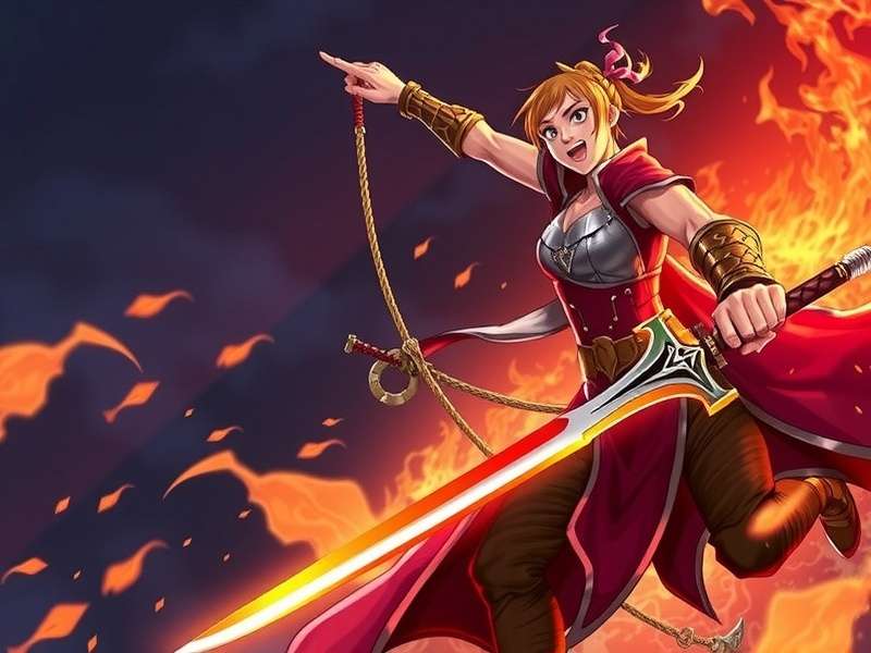 Fire Swordsman Game Banner